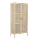 Bloomingville Mariana Pine And Rattan Wardrobe from Accessories for the Home