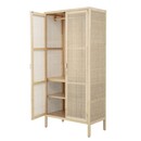 Bloomingville Mariana Pine And Rattan Wardrobe from Accessories for the Home