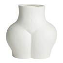Nordal AVAJI Lower Body Ceramic White Vase from Accessories for the Home