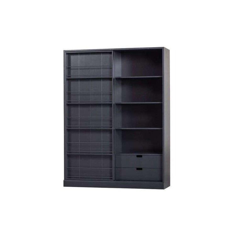 Woood Swing Black Display Cabinet with Sliding Door from Accessories for the Home Woood Swing Black Display Cabinet with Sliding Door from Accessories for the Home