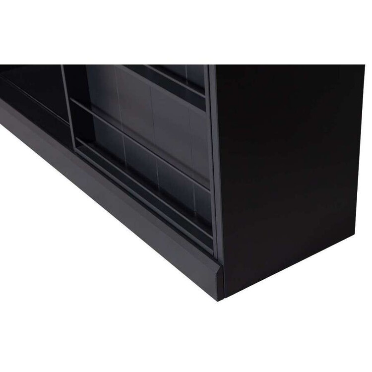 Woood Swing Black Display Cabinet with Sliding Door from Accessories for the Home Woood Swing Black Display Cabinet with Sliding Door from Accessories for the Home