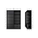 Woood Swing Black Display Cabinet with Sliding Door from Accessories for the Home