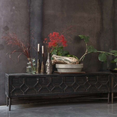 BePureHome Bequest Black Wood Media Cabinet from Accessories for the Home 2