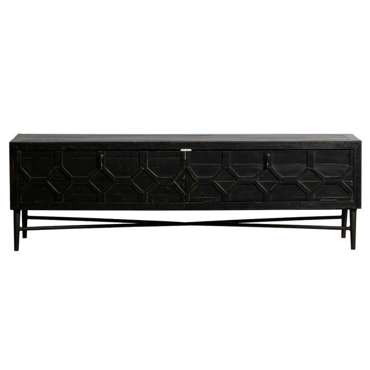BePureHome Bequest Black Wood Media Cabinet from Accessories for the Home BePureHome Bequest Black Wood Media Cabinet from Accessories for the Home