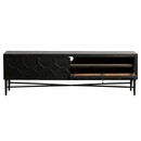 BePureHome Bequest Black Wood Media Cabinet from Accessories for the Home