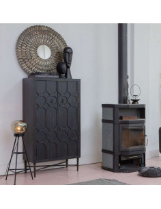 BePureHome Bequest Black Wood High Cabinet from Accessories for the Home