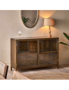 Ranchi Iron Sideboard in Antique Brass from Accessories for the Home