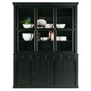 Lagos Black Pine Wood Display Cabinet from Accessories for the Home