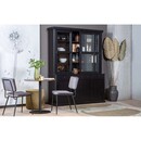 Lagos Black Pine Wood Display Cabinet from Accessories for the Home