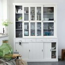 Lagos White Pine Wood Display Cabinet from Accessories for the Home
