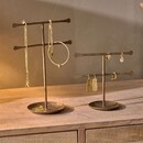 Liman Antique Brass Jewellery Stand from Accessories for the Home