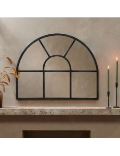 Imoma Black Overmantel Mirror from Accessories for the Home
