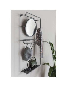 Duco Wall Rack With Mirror from Accessories for the Home