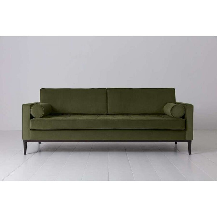 Swyft Model 02 Three Seater Sofa in Velvet from Accessories for the Home Swyft Model 02 Three Seater Sofa in Velvet from Accessories for the Home