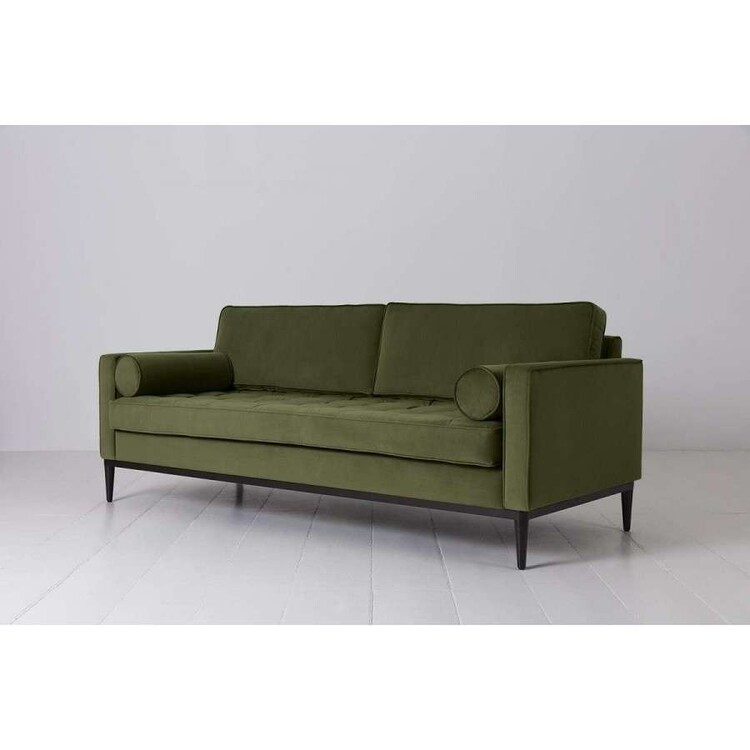 Swyft Model 02 Three Seater Sofa in Velvet from Accessories for the Home Swyft Model 02 Three Seater Sofa in Velvet from Accessories for the Home