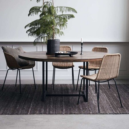 Kant Round Mango Wood Dining Table from Accessories for the Home 2