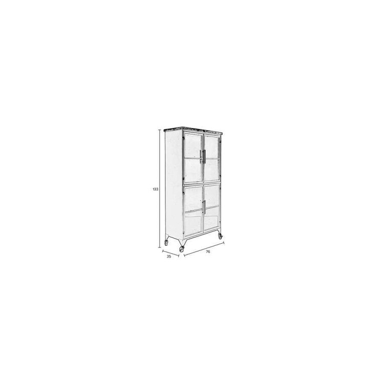 Ferre Large Iron Cabinet from Accessories for the Home Ferre Large Iron Cabinet from Accessories for the Home