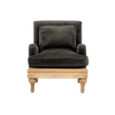 Abe Deconstructed Velvet Armchair in Moss Green from Accessories for the Home