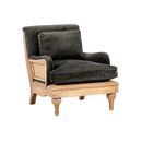 Abe Deconstructed Velvet Armchair in Moss Green from Accessories for the Home