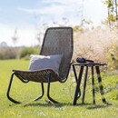 Garden rocking chair made from natural rattan