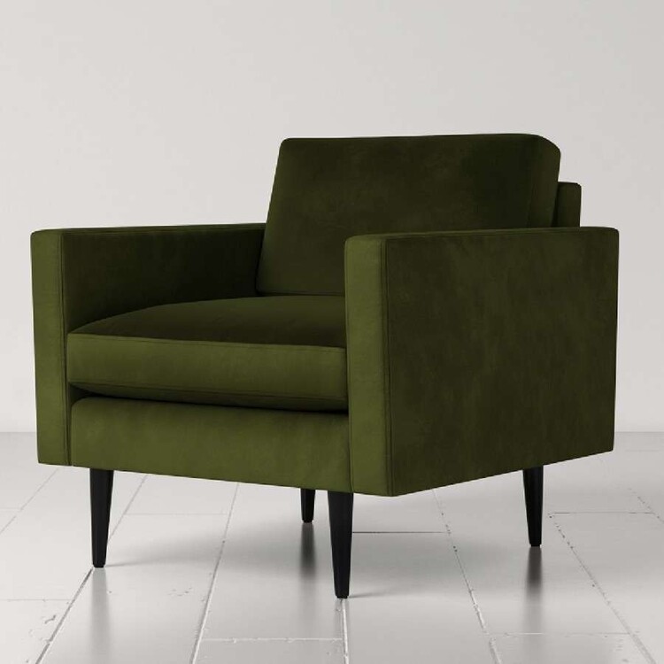 Swyft Model 01 Armchair in Velvet from Accessories for the Home