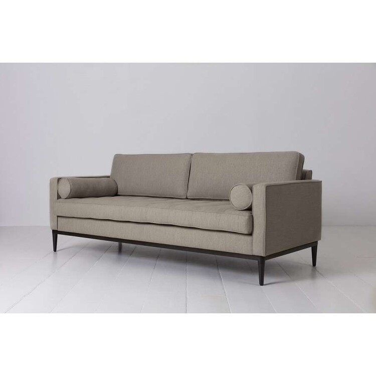Swyft Model 02 Three Seater Sofa in Linen from Accessories for the Home Swyft Model 02 Three Seater Sofa in Linen from Accessories for the Home