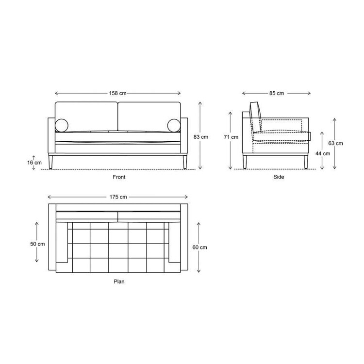 Swyft Model 02 Two Seater Sofa in Linen from Accessories for the Home Swyft Model 02 Two Seater Sofa in Linen from Accessories for the Home
