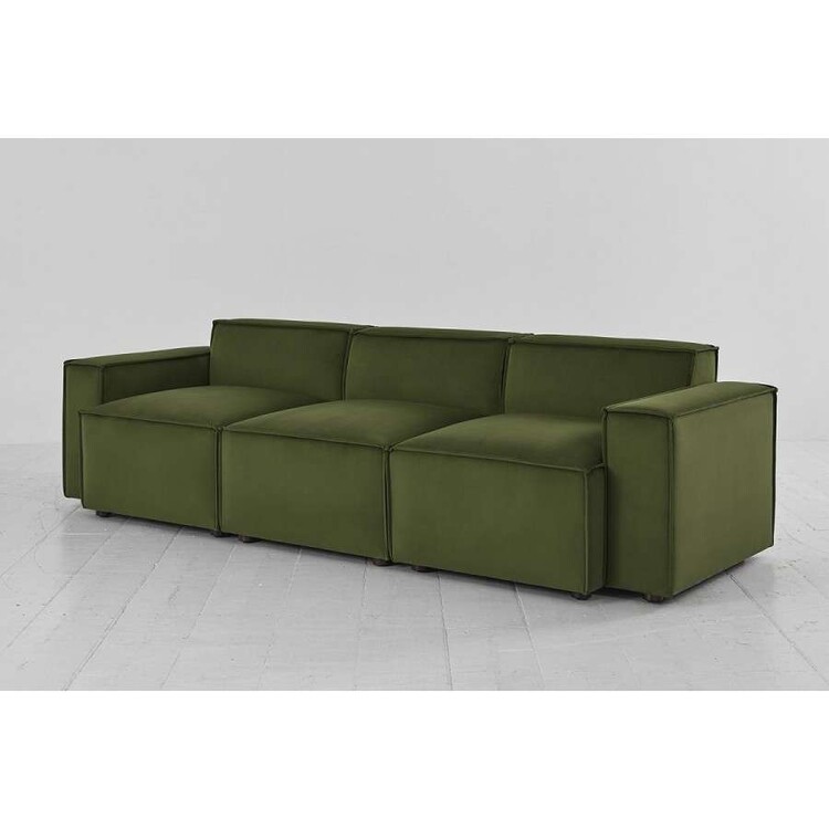 Swyft Model 03 Three Seater Sofa in Velvet from Accessories for the Home Swyft Model 03 Three Seater Sofa in Velvet from Accessories for the Home
