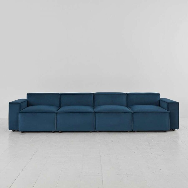 Swyft Model 03 Four Seater Sofa in Velvet from Accessories for the Home Swyft Model 03 Four Seater Sofa in Velvet from Accessories for the Home