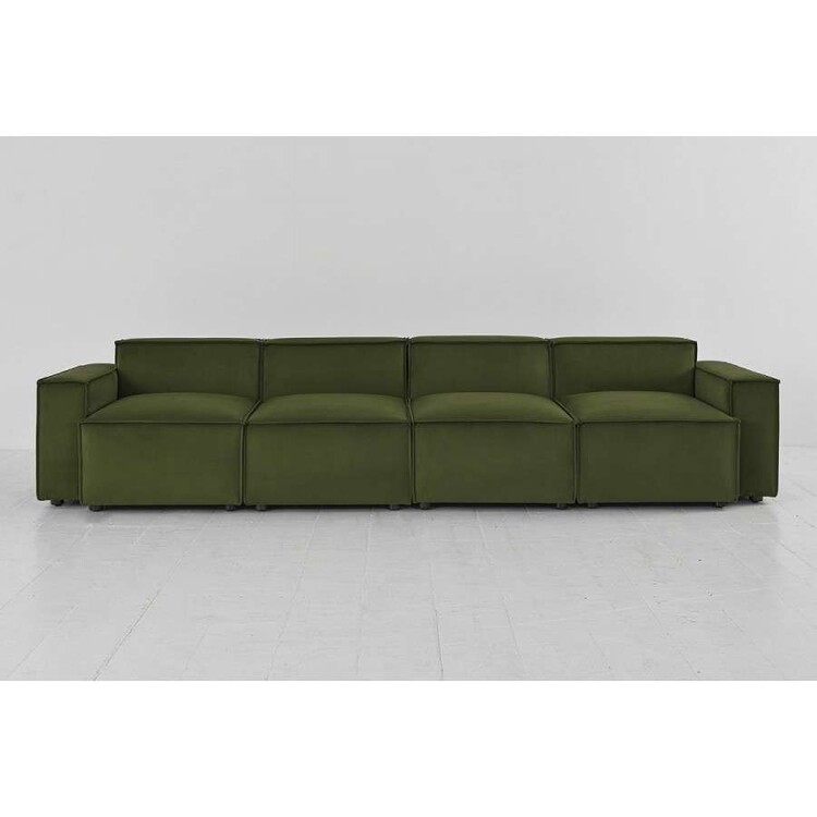 Swyft Model 03 Four Seater Sofa in Velvet from Accessories for the Home Swyft Model 03 Four Seater Sofa in Velvet from Accessories for the Home