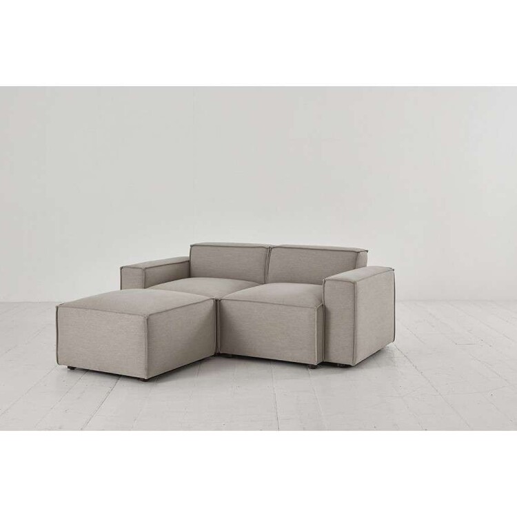 Swyft Model 03 Two Seater Left Chaise in Linen from Accessories for the Home Swyft Model 03 Two Seater Left Chaise in Linen from Accessories for the Home