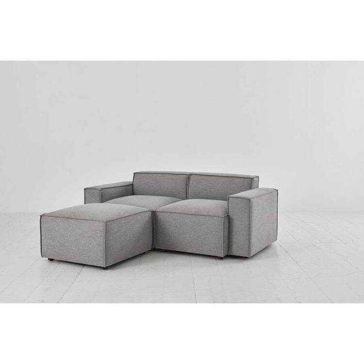 Swyft Model 03 Two Seater Left Chaise in Linen from Accessories for the Home Swyft Model 03 Two Seater Left Chaise in Linen from Accessories for the Home