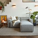 Swyft Model 03 Two Seater Left Chaise in Linen from Accessories for the Home