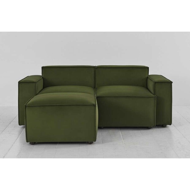 Swyft Model 03 Two Seater Left Chaise in Velvet from Accessories for the Home Swyft Model 03 Two Seater Left Chaise in Velvet from Accessories for the Home