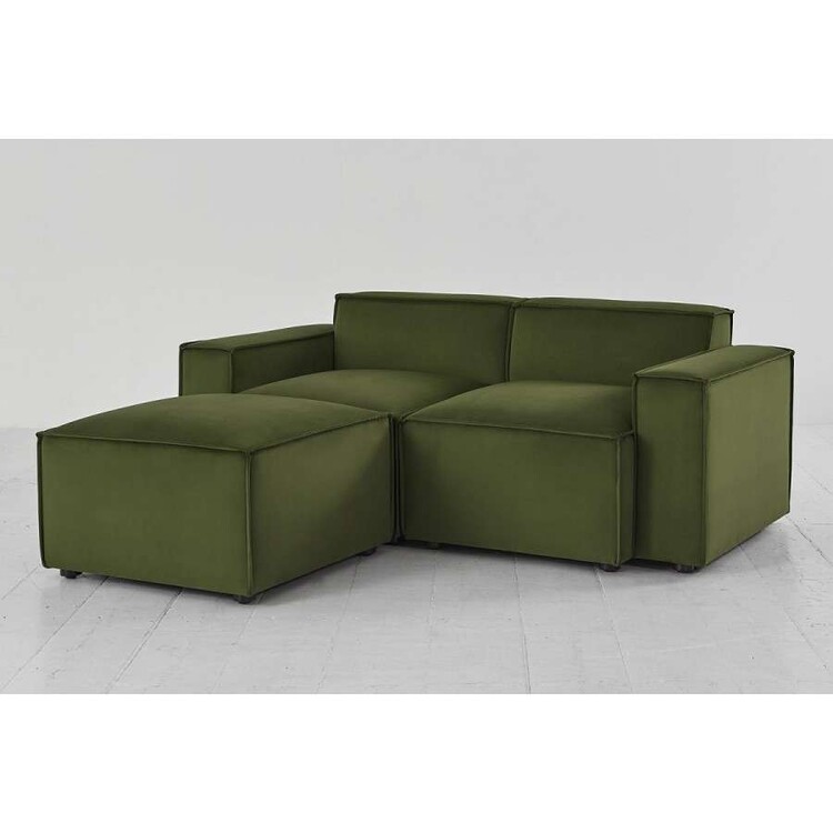 Swyft Model 03 Two Seater Left Chaise in Velvet from Accessories for the Home Swyft Model 03 Two Seater Left Chaise in Velvet from Accessories for the Home