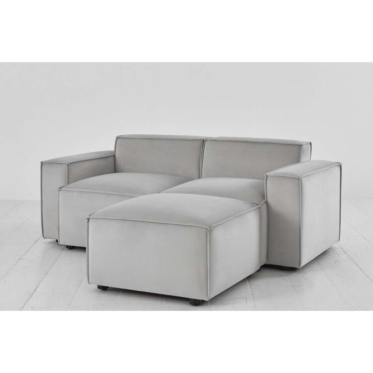 Swyft Model 03 Two Seater Right Chaise in Velvet from Accessories for the Home