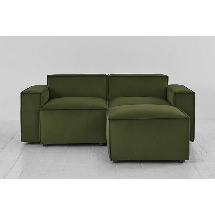 Swyft Model 03 Two Seater Right Chaise in Velvet from Accessories for the Home Swyft Model 03 Two Seater Right Chaise in Velvet from Accessories for the Home