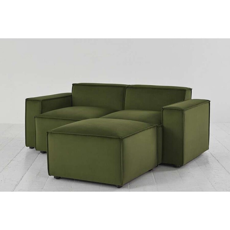 Swyft Model 03 Two Seater Right Chaise in Velvet from Accessories for the Home Swyft Model 03 Two Seater Right Chaise in Velvet from Accessories for the Home