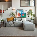 Swyft Model 03 Three Seater Left Chaise in Linen from Accessories for the Home