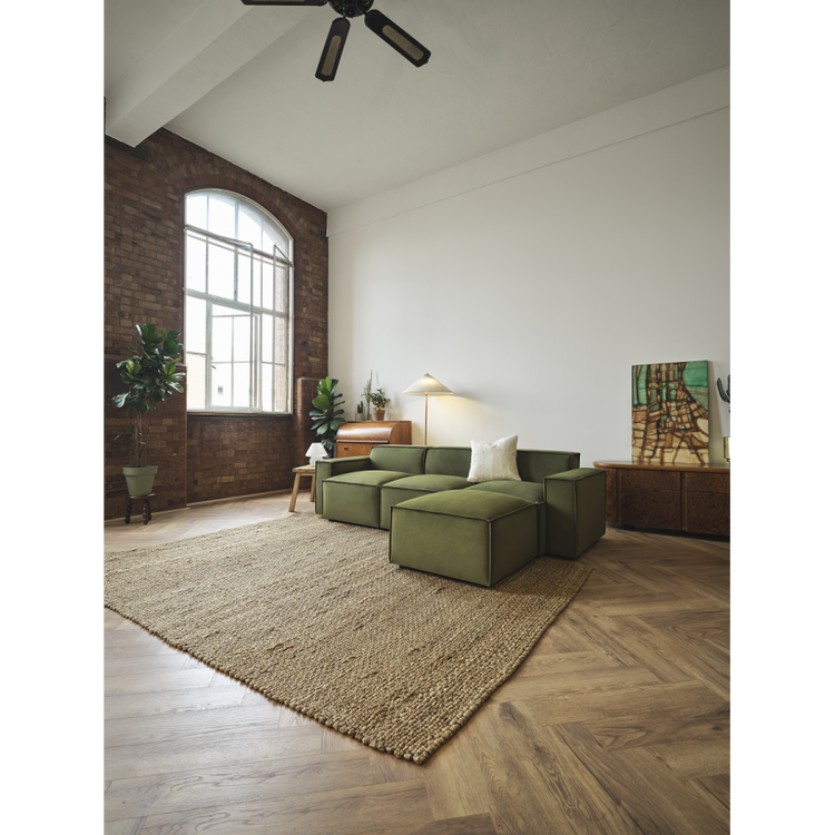 Swyft Model 03 Three Seater Left Chaise in Velvet from Accessories for the Home Swyft Model 03 Three Seater Left Chaise in Velvet from Accessories for the Home