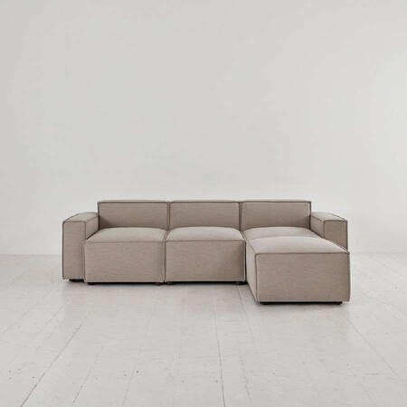 Swyft Model 03 Three Seater Right Chaise in Linen from Accessories for the Home 2