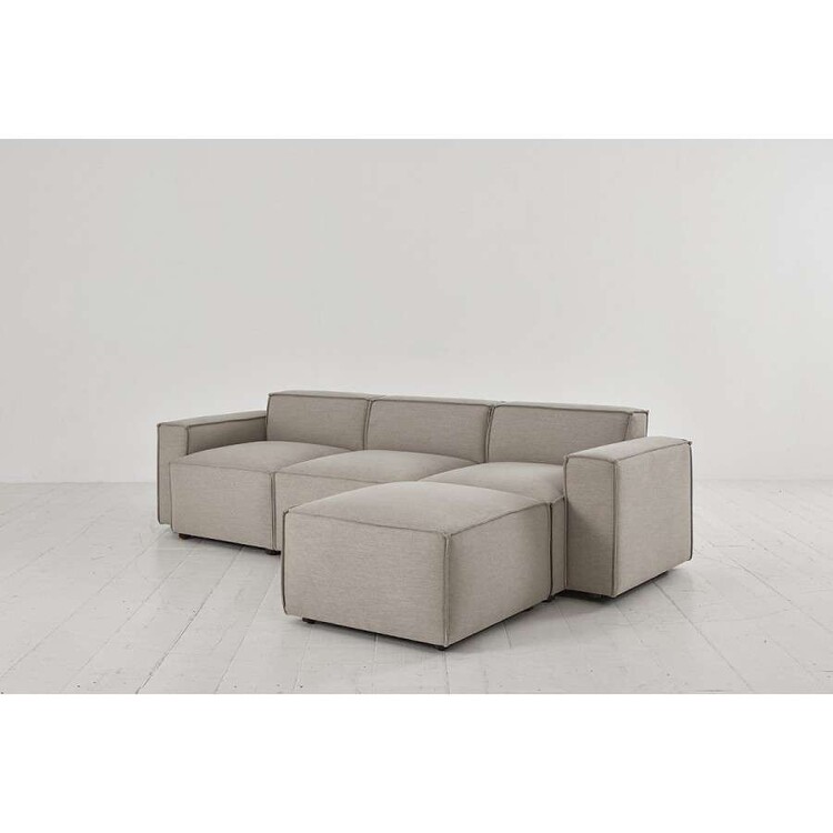 Swyft Model 03 Three Seater Right Chaise in Linen from Accessories for the Home Swyft Model 03 Three Seater Right Chaise in Linen from Accessories for the Home