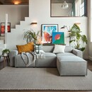 Swyft Model 03 Three Seater Right Chaise in Linen from Accessories for the Home