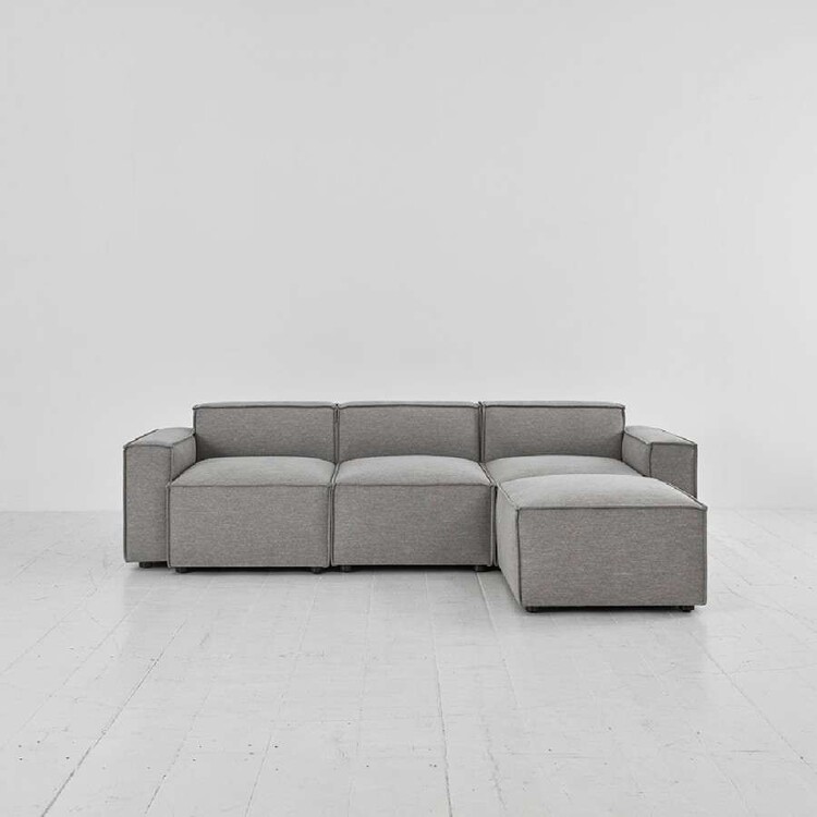 Swyft Model 03 Three Seater Right Chaise in Linen from Accessories for the Home Swyft Model 03 Three Seater Right Chaise in Linen from Accessories for the Home