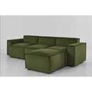 Swyft Model 03 Three Seater Right Chaise in Velvet from Accessories for the Home