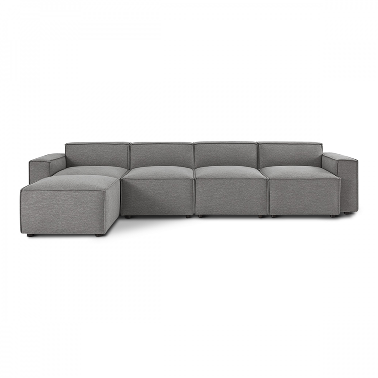 Swyft Model 03 Four Seater Left Chaise in Linen from Accessories for the Home Swyft Model 03 Four Seater Left Chaise in Linen from Accessories for the Home