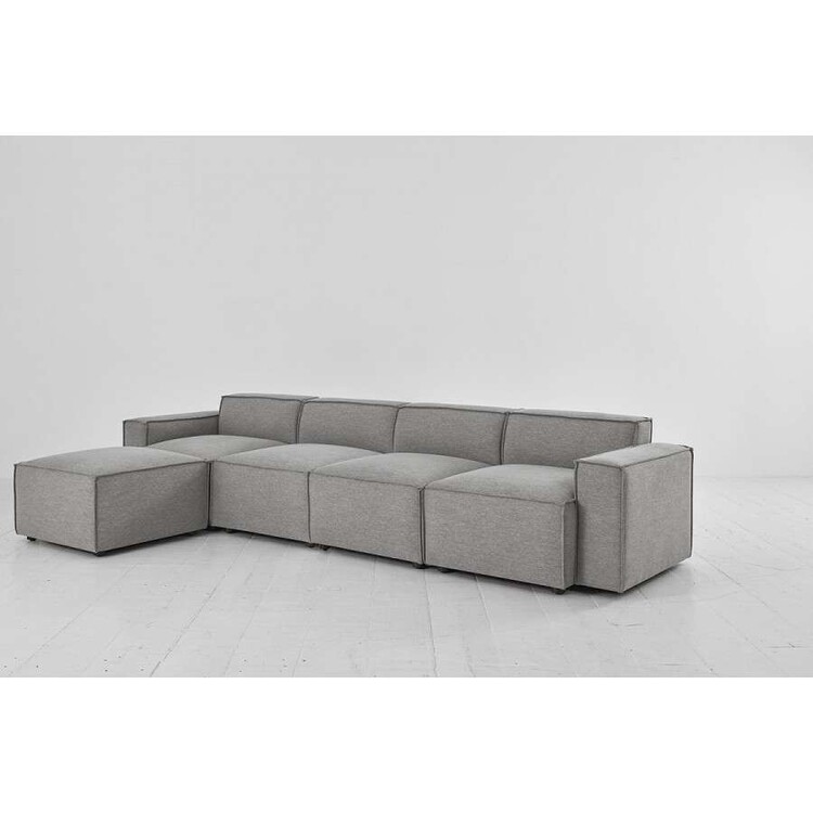 Swyft Model 03 Four Seater Left Chaise in Linen from Accessories for the Home Swyft Model 03 Four Seater Left Chaise in Linen from Accessories for the Home