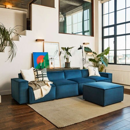 Swyft Model 03 Four Seater Left Chaise in Velvet from Accessories for the Home 2