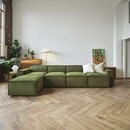 Swyft Model 03 Four Seater Left Chaise in Velvet from Accessories for the Home