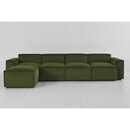Swyft Model 03 Four Seater Left Chaise in Velvet from Accessories for the Home
